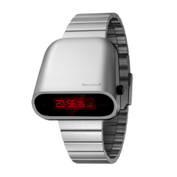 IB BENLYDESIGN S10801S1 Electronic Movement Stainless Steel Strap Watch Unisex Red Watch Dial Waterproof