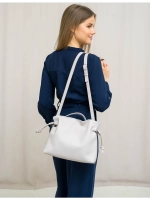 Сумка мешок через плечо средняя натуральная кожа