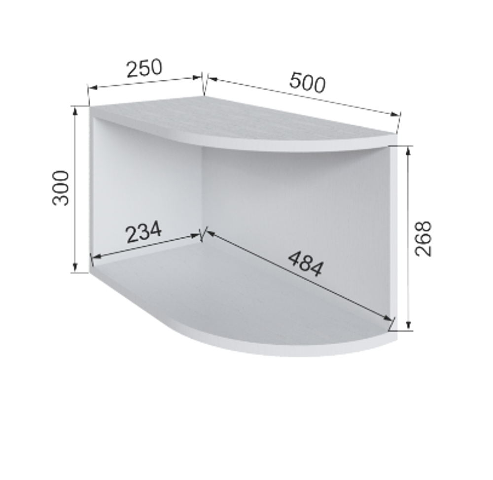 Антресоль Бруклин 25АУЗР300