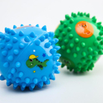 5239090 Набор из твёрдых развивающих массажных мячиков, «Веселые друзья», 2шт, d=9 см