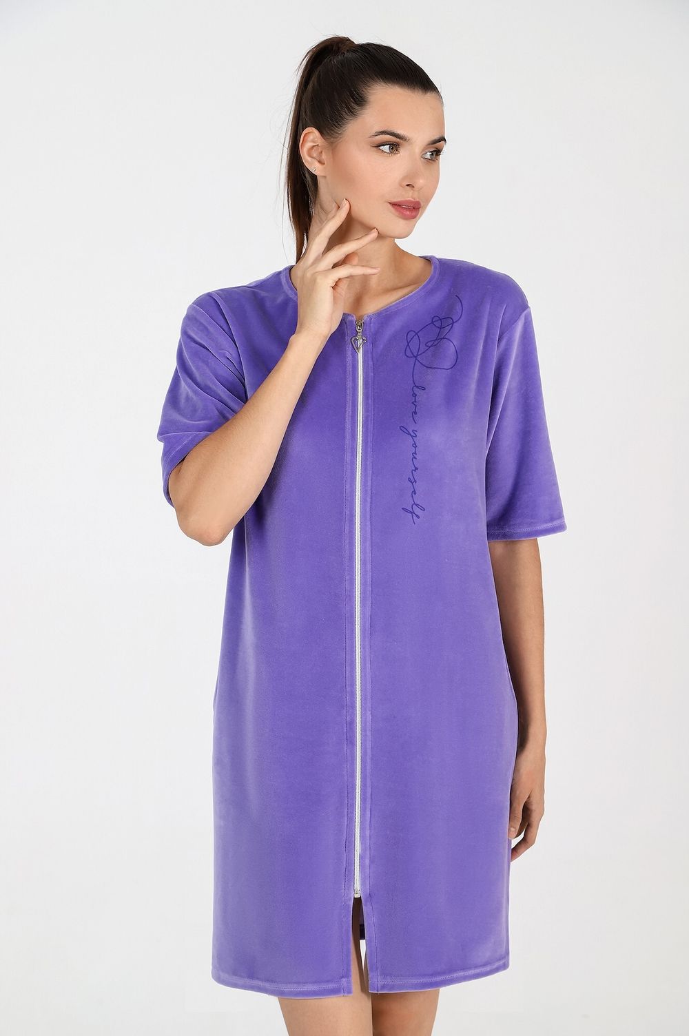 Халат Афина Виотекс ЛИЛОВЫЙ