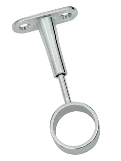 Держатель проходной для трубы 25 мм регулируемый дистанционный, джокер R 50-R, хром, 2 шт