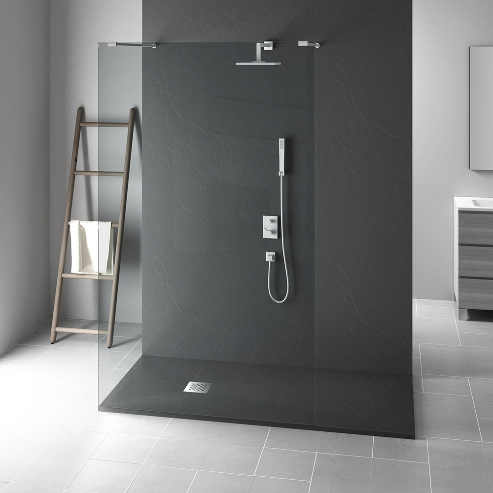 Поддон для душа из искусственного камня VST-4SR8011A, 1100*800*25, антрацит