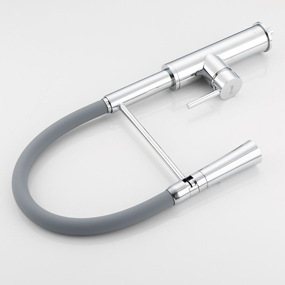 Смеситель для кухни, Frap, гибк излив, с картриджем, хром, F4452-6