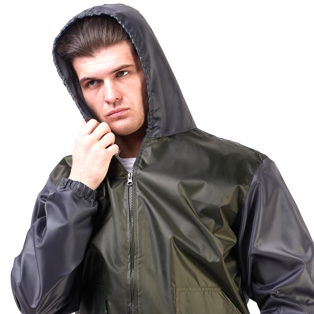 Костюм для активного отдыха Prival Ветровлагозащитный, мужской, чёрный + хаки