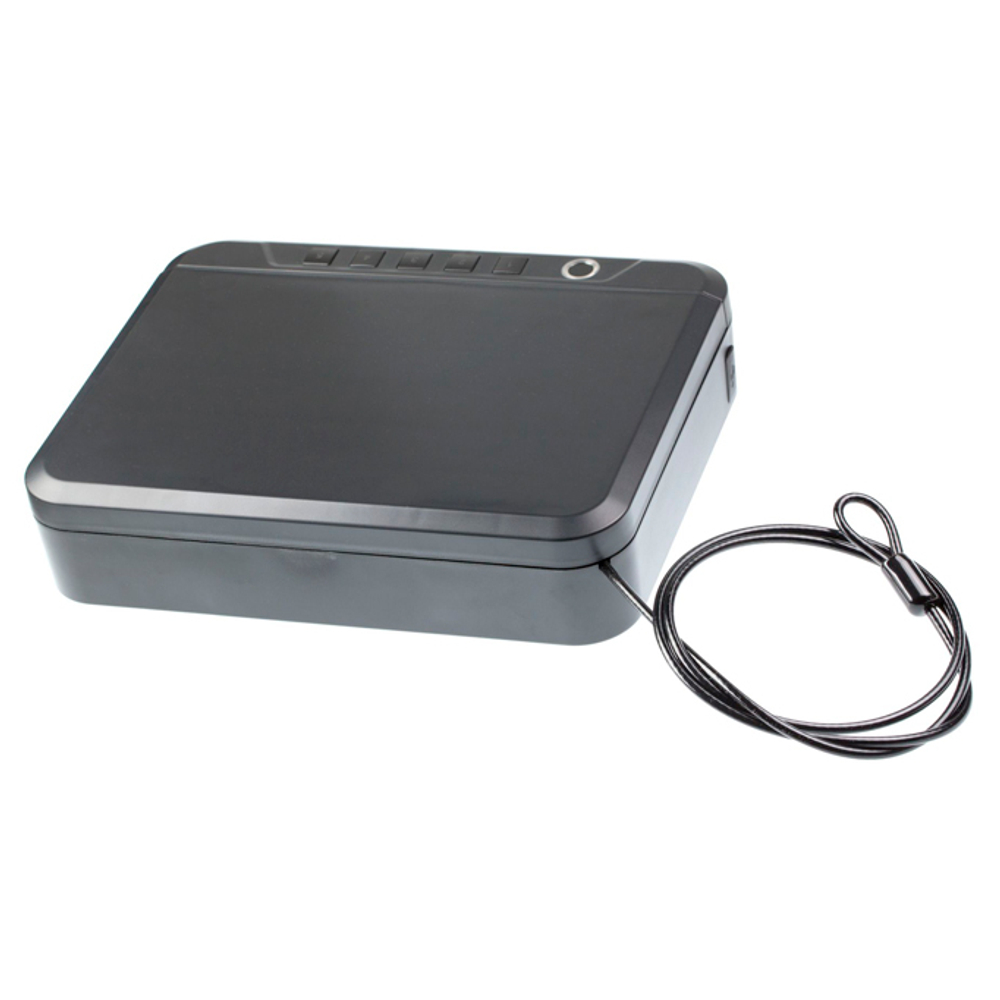 Сейф-Кейс с замком отпечаток пальца/пароль/приложение, пластик+сталь, 2.6 л