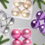 елочные шары перламутровые - набор шаров перламутровых