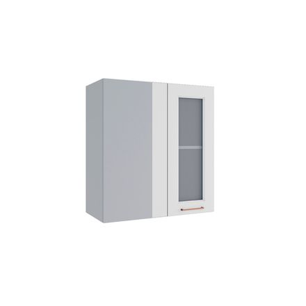 Кухня Модуль ПУС 650 Квадро Белый кожа