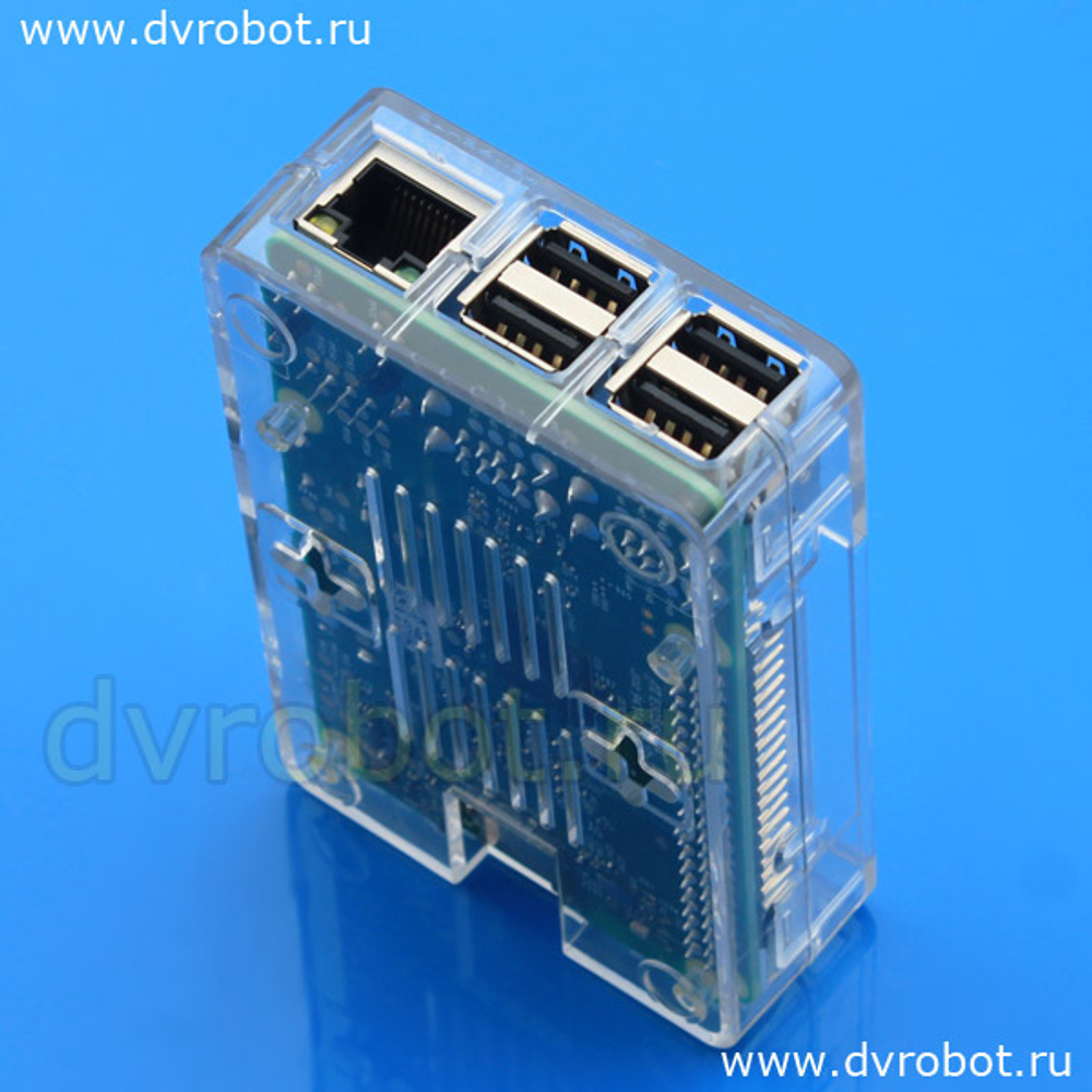 Корпус Raspberry B - прозрачный