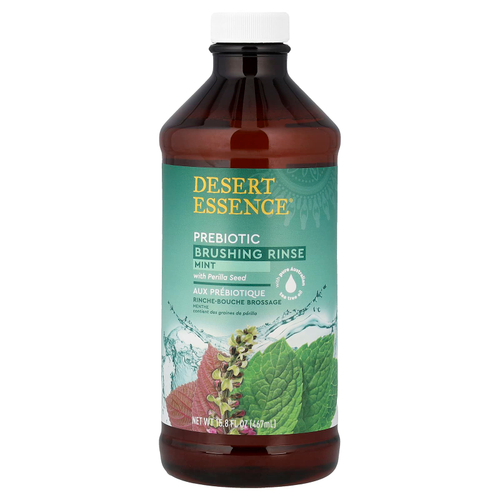 Desert Essence, Пребиотическое ополаскиватель на растительной основе, мята, 467 мл (15,8 жидк. унц.)