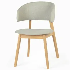 Стул Lolly, натуральный, светло-серая обивка