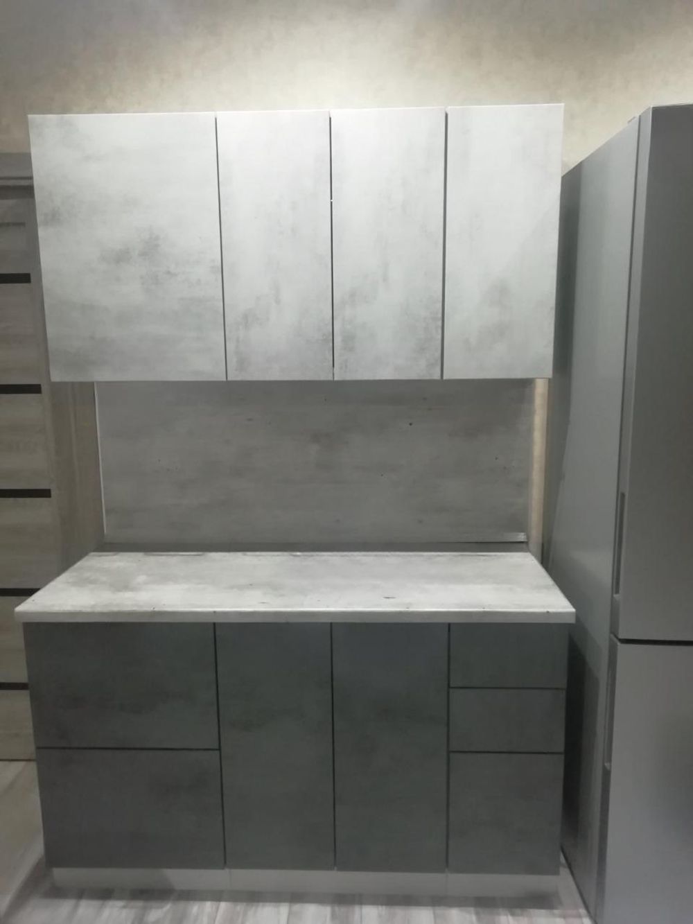 Модульная кухня "Фиджи" Бетон