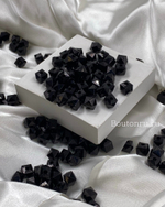 Бусины граненые черные 500 грамм (±5гр)