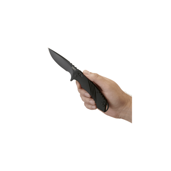 Складной нож CRKT 1063 Directive Drop Point c клинком из стали 8Cr13MoV, рукоять GRN / Stainless Steel