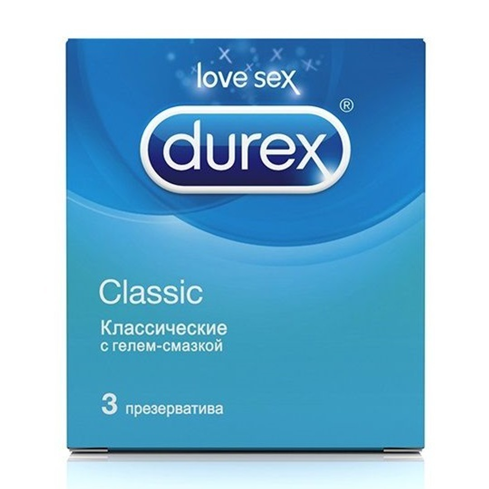 Классические презервативы Durex Classic 3шт