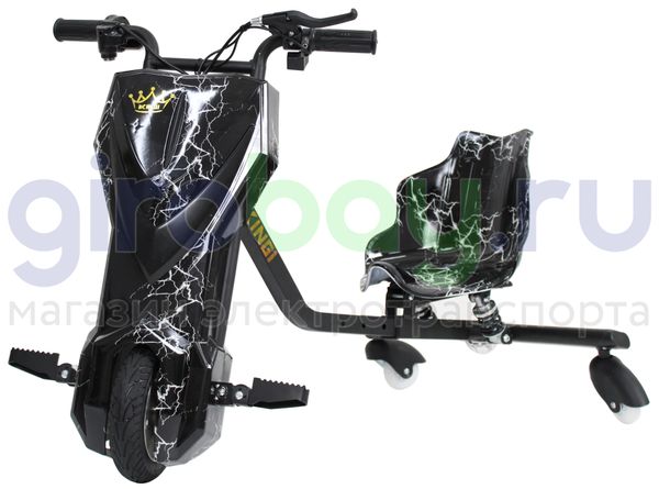 Электро Дрифт-карт IKINGI Drift Cart P2 250W (36V/4.4Ah) - Чёрная молния фото №1