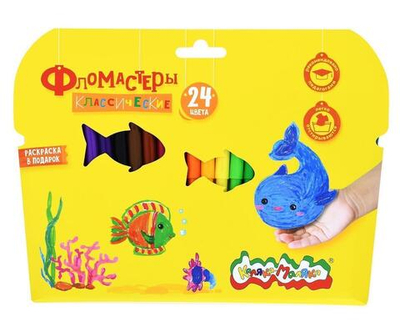 Фломастеры 24 цв.классические (Каляка-Маляка)