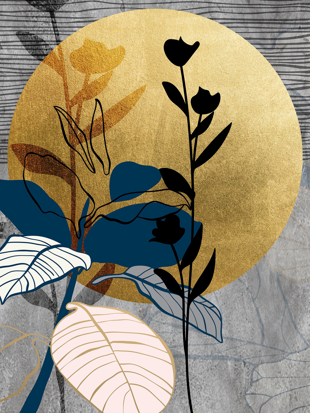 Дизайнерские обои Wall Street Gold Set