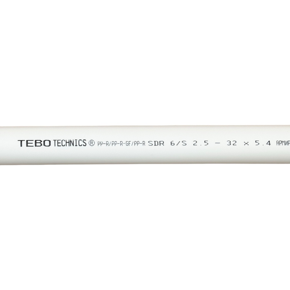 Труба полипропиленовая TEBO Ø32 SDR 6 со стекловолокном