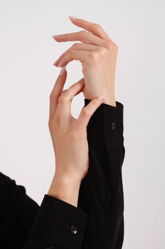 Микровельвет рубашка длинная IMBA