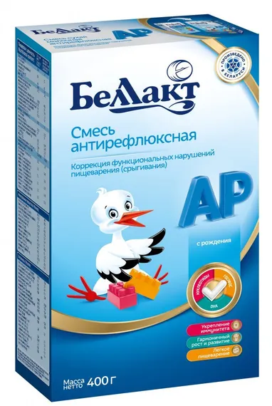 Смесь Беллакт антирефлюкс + 400 г с рожд пач.