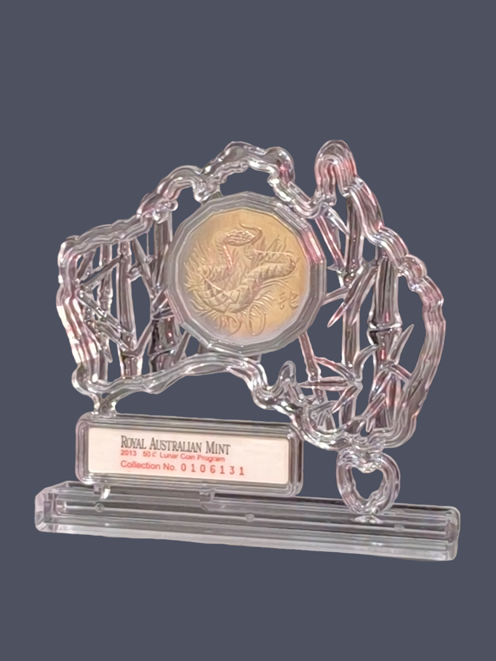 Монета 50 центов 2013 «Восточный календарь - год змеи»