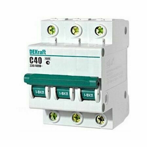 11082 Авт.выкл. 3п 40А ВА101 DEKraft