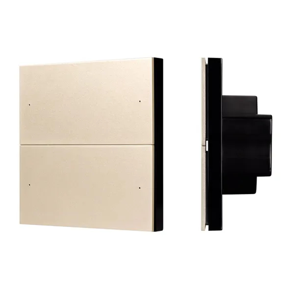 INTELLIGENT ARLIGHT Кнопочная панель SMART-DMX512-801-22-4G-4SC-DIM-IN Gold (230V, 2.4G) (IARL, IP20 Пластик, 5 лет) 039313