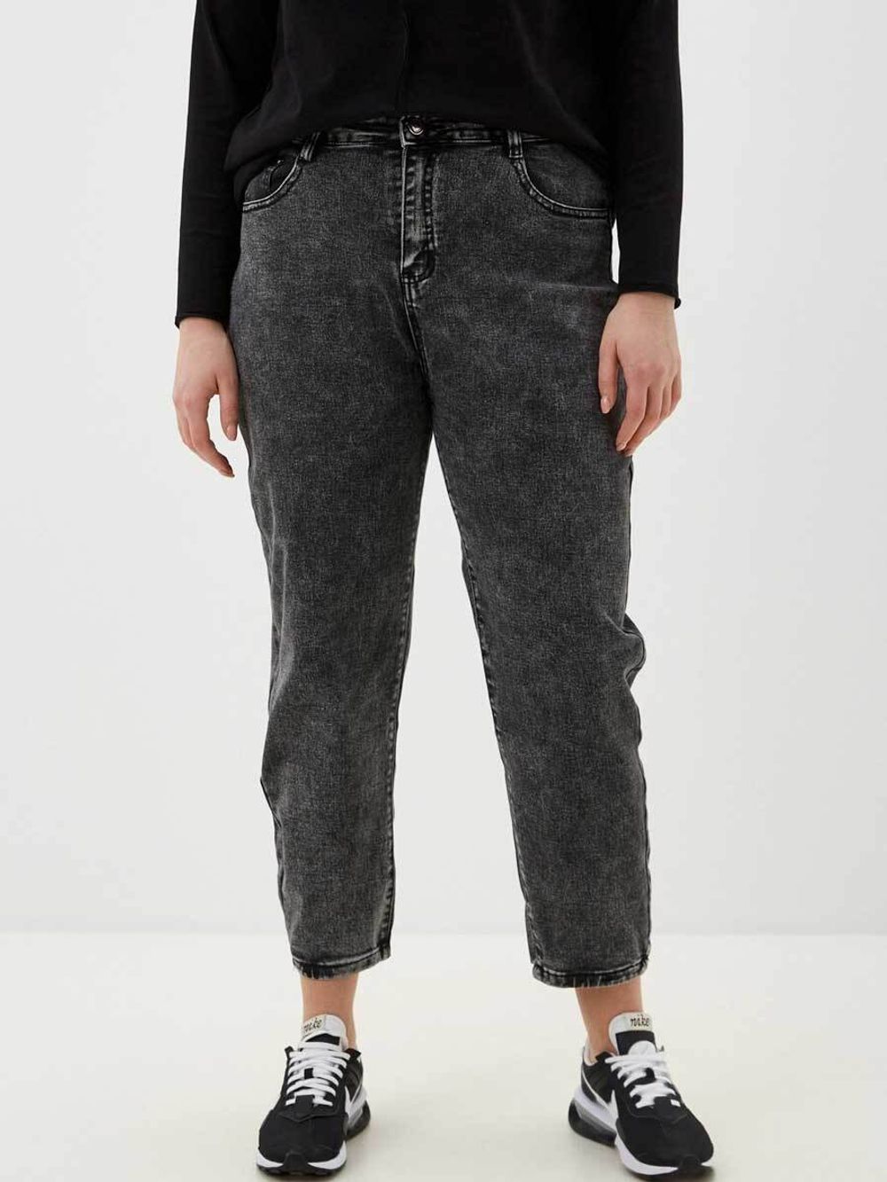 Джинсы больших размеров на молнии