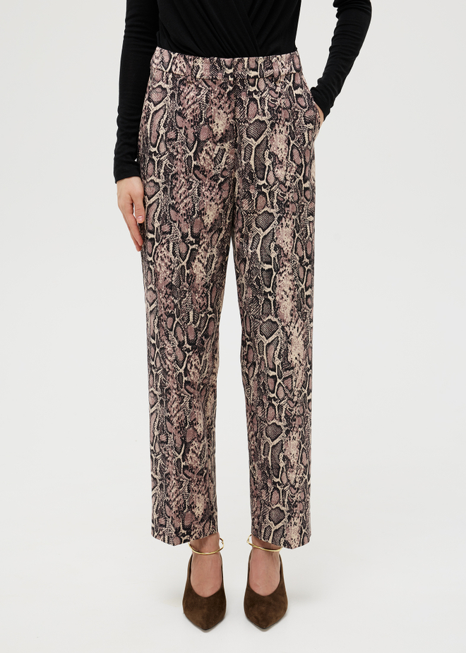 Брюки прямые укороченные