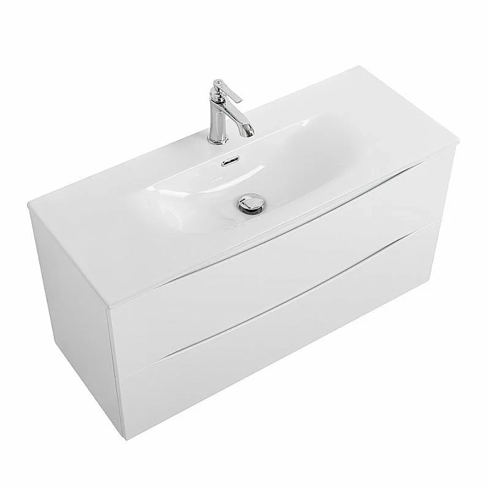 Тумба с раковиной BelBagno MARINO-CER-MINI-900-2C-SO-BL-P Bianco Lucido
