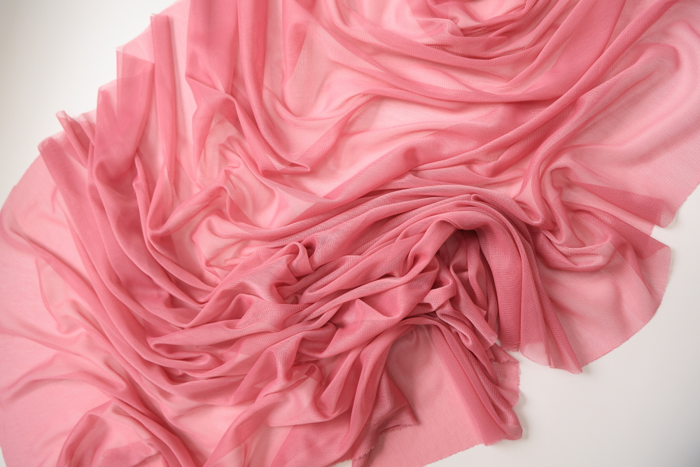 Сетка трикотаж розовая