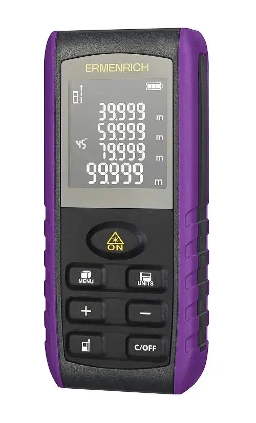 Лазерная рулетка Ermenrich Reel PRO GE80, фиолетовый