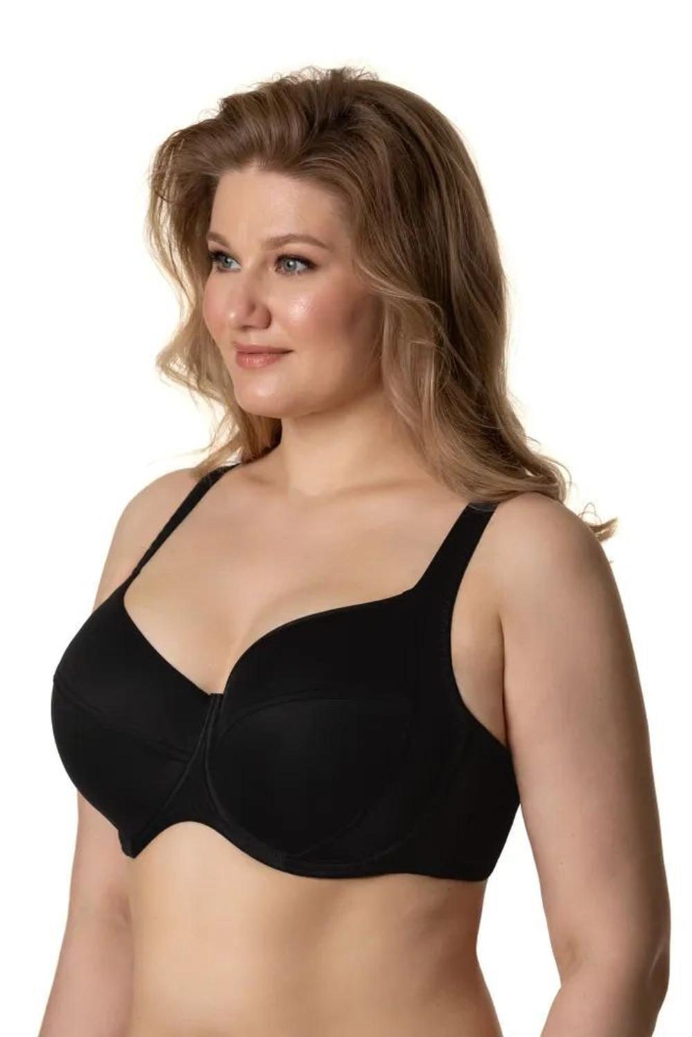 Бюстгальтер на каркасах с мягкой чашкой (Размер: 90G) (Цвет: черный)