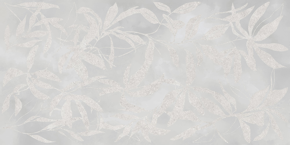 60x120 ArtWall Цветы Серый Матовый Ректификат