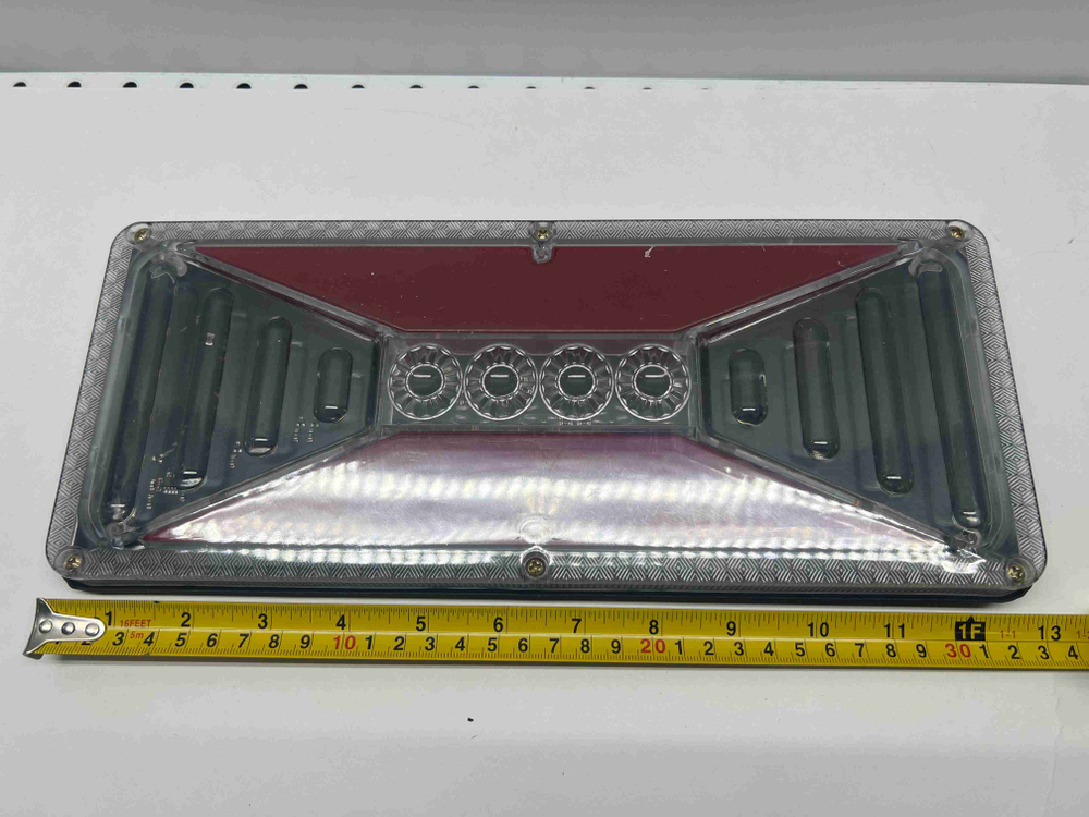 12V - 140-2C 6D / Задние фонари на грузовик, прицеп, ГАЗель, ГАЗ, МАЗ, автобус, 12 Вольт, длина 33 см, 140-2C 6D - TG (2 шт. / комплект)