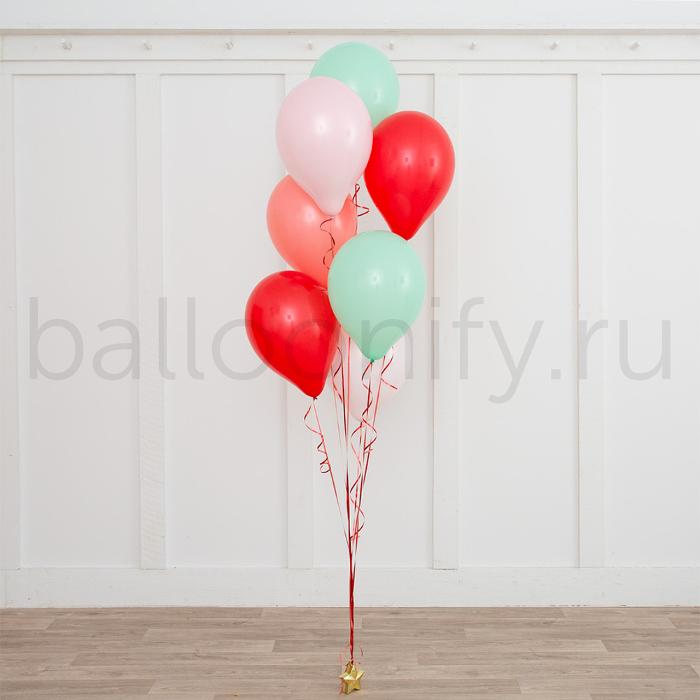 Фонтан шаров "Мятный апельсин"