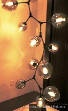replica  BRANCHING BUBBLE CHANDELIER 11  by LINDSEY ADELMAN     cascade ( dark )