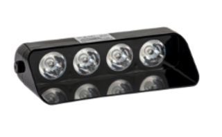 Мигалка-планка-стробоскоп Красно-Синяя 12-24V  4LED (185*95*45) (STROB-S4) (1шт)