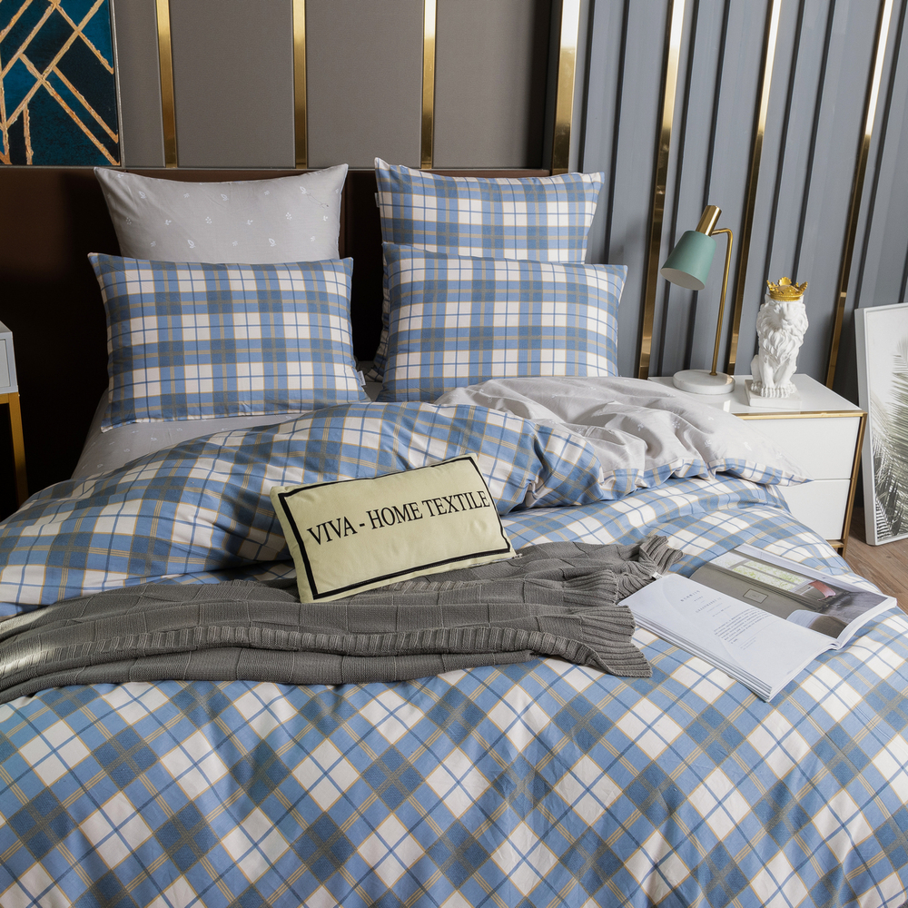 Комплект постельного белья Делюкс Сатин 100% хлопок на резинке LR442