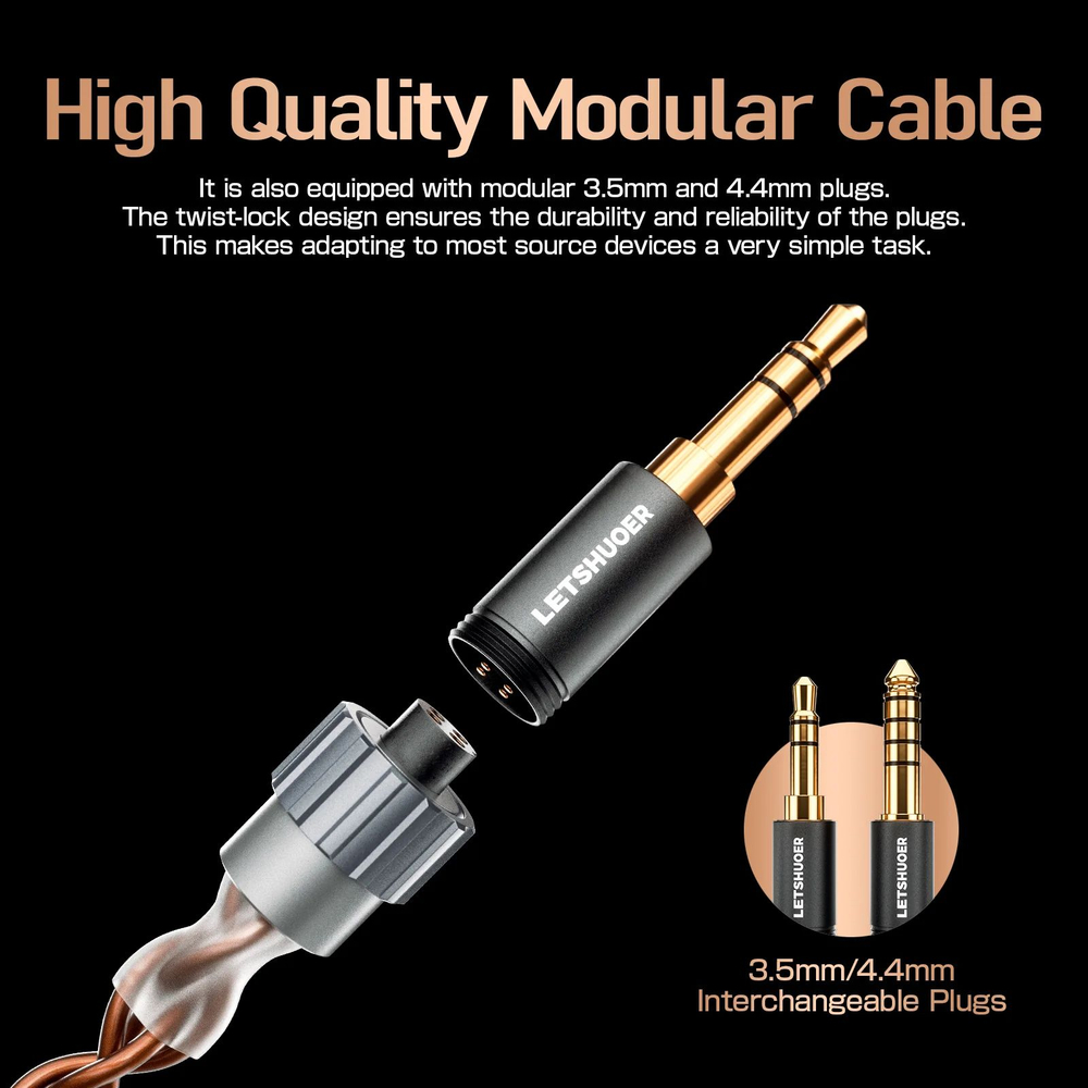 Наушники изодинамические Letshuoer S12 2024 Edition