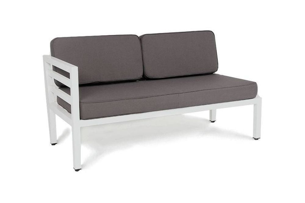 "Глория" модуль диванный правый, каркас из алюминия