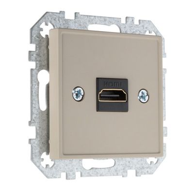 Розетка HDMI (разъемы) LIREGUS EPSILON и LIREGUS RETRO HDMI-001-01.R/ONC, кремовый матовый