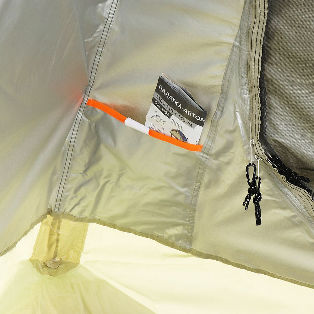 Палатка-автомат 3-мест, 210х210х140 см, 1 комн, мос сет, Green Days, GJH-138А-1