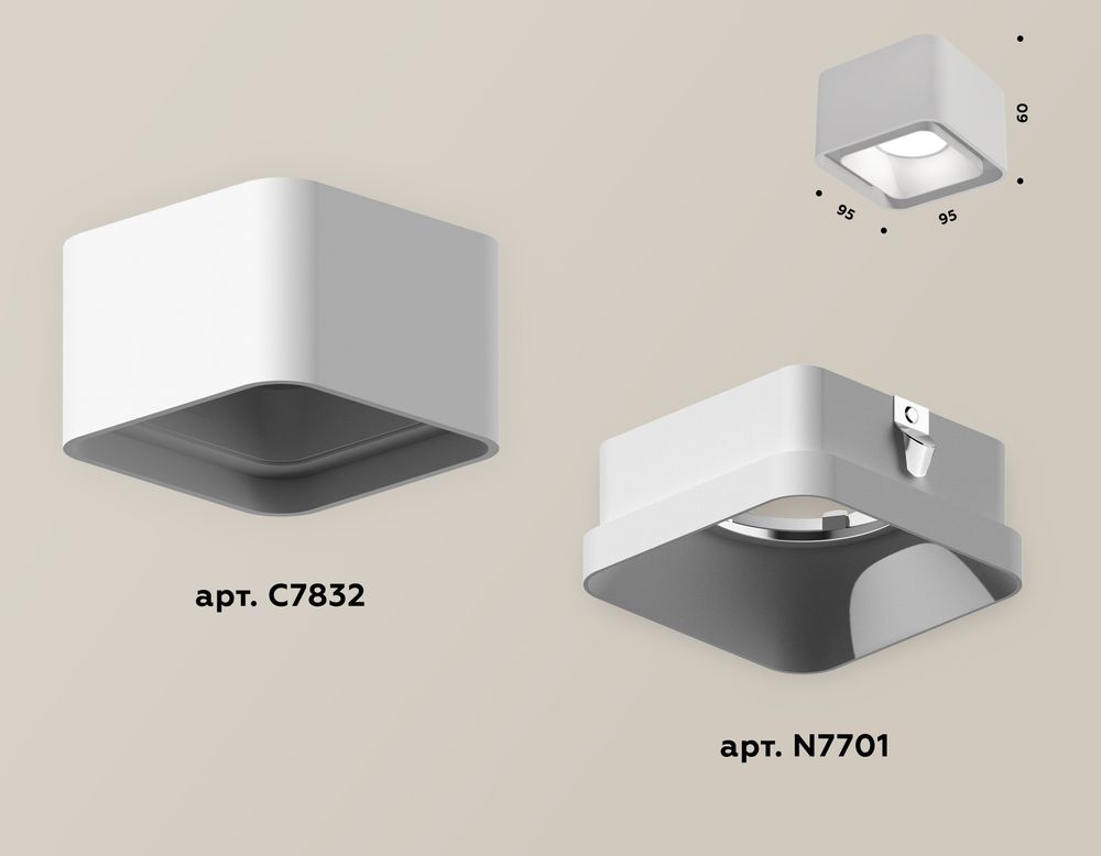 Ambrella Комплект накладного светильника Techno XS7832001