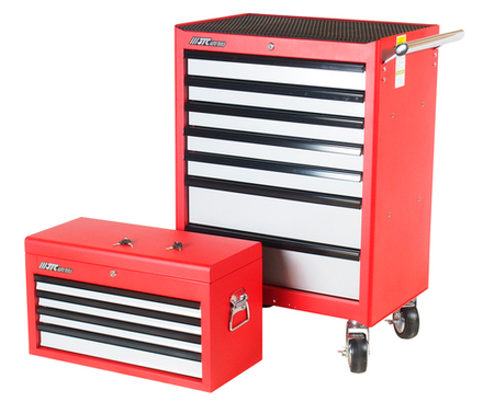 Тележка инструментальная 7 секций с ящиком JTC-3011 JTC