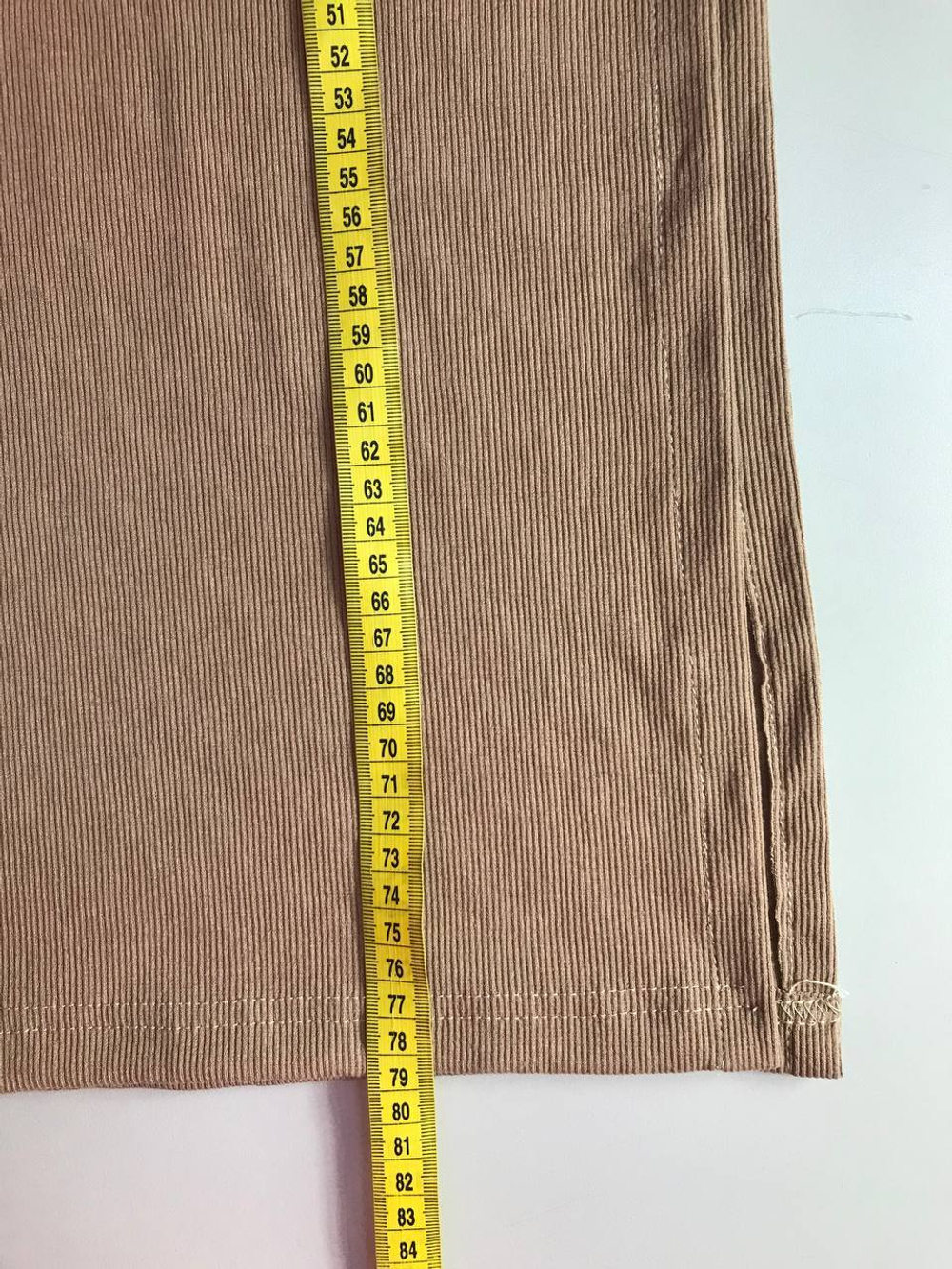 Юбка с завышенной талией в рубчик, визуально 40 размер