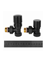Комплект клапанов термостатический DESIGN 1/2 угловой черный STOUT (SVTDK-0002-000015B)
