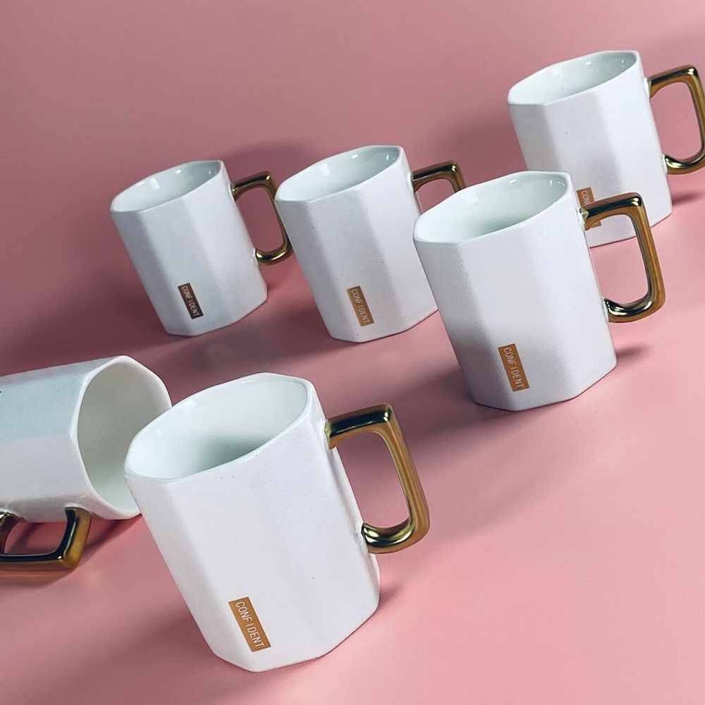 Lenardi 106-352 Набор из 6 кружек 350 мл в под.уп.(х6)Фарфор