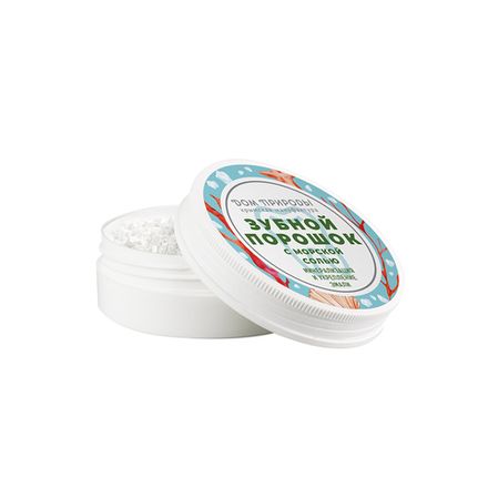 Зубной порошок "Минерализация и укрепление эмали" с морской солью